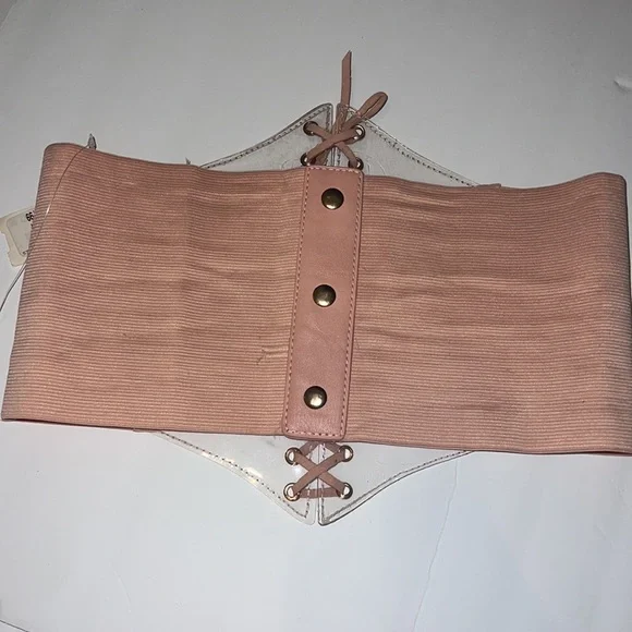 Pink Corset T-shirt Laced Belt - Picture 2 of 2